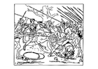 Coloring pages Alexander defeats the Persians