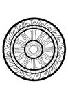 Coloring pages dharma wheel