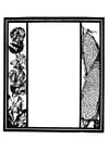 Coloring pages frame - garden