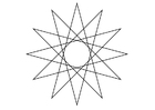 Coloring pages geometrical figure - star