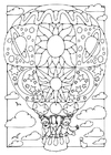 Coloring pages Hot air balloon