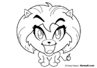 Coloring pages lioness