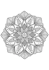 Coloring pages mandala flower