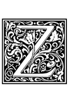 ornamental alphabet - Z