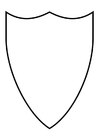 Coloring pages shield