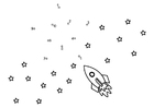 Coloring pages space