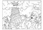 Coloring pages tower of Babel
