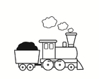 Coloring pages train