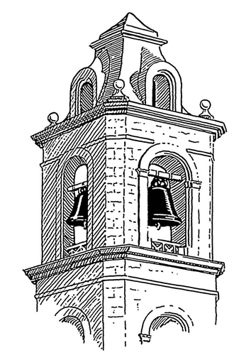 Coloring page bell tower - belfry