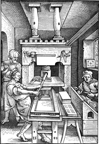 Coloring page Book Press