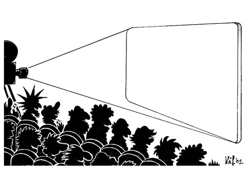 Coloring page cinema white