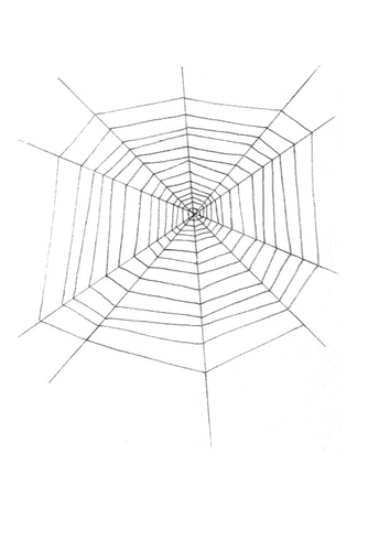 Coloring page cobweb
