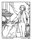 Coloring pages 04 James Madison