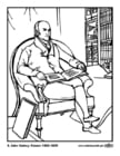 Coloring pages 06 John Quincy Adams