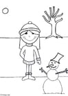 Coloring pages 07b. winter
