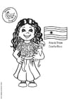 Coloring pages Ana from Costa Rica