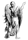 Coloring pages angel