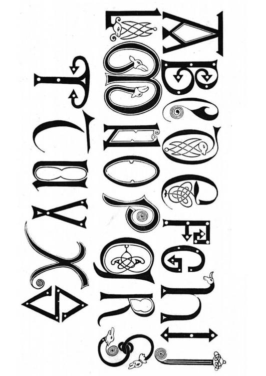 anglo-saxon alphabet 8th and 9th century