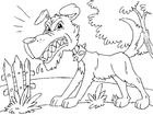 angry dog