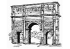 Coloring pages Arc of Constantine, Rome