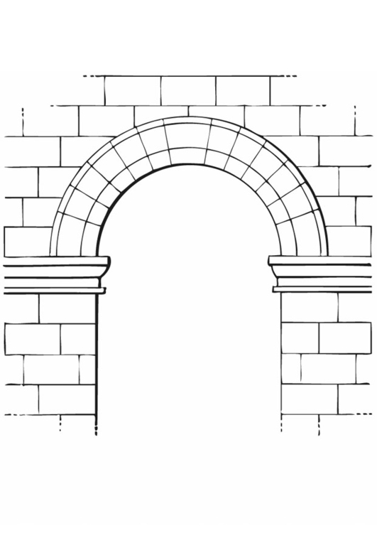 Coloring page arch