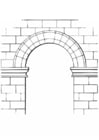 Coloring pages arch