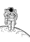 Coloring pages astronaut