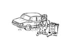 Coloring pages auto mechanic