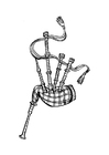 Coloring pages bagpipes
