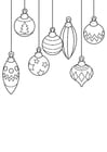 Coloring pages baubles