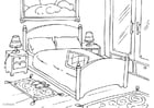 Coloring pages bedroom
