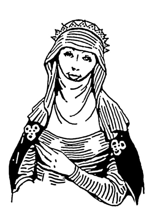 Coloring page berber woman