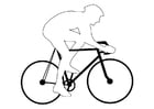 Coloring pages bicycle racing