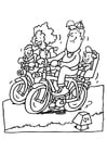 Coloring pages biking