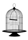 Coloring pages birdcage