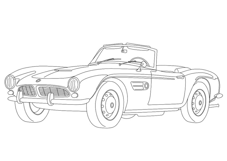 Coloring page BMW 507
