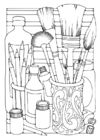Coloring pages brushes