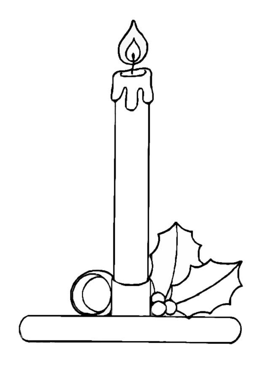 Coloring page candle