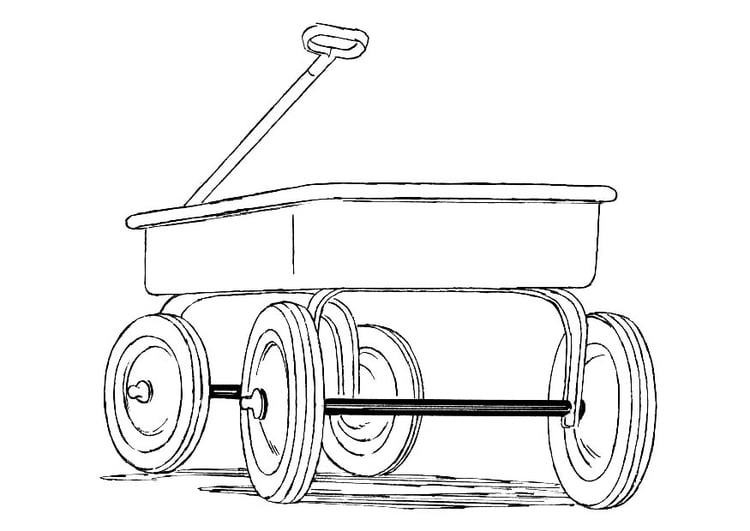 Coloring page cart