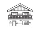 Coloring pages chalet
