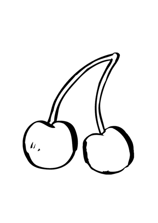 Coloring page cherry