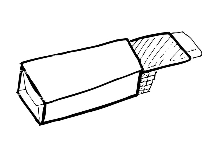 Coloring page chewing gum