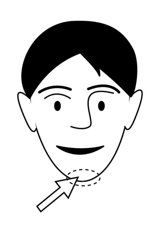 Coloring page chin