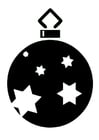 Coloring pages Christmas Bauble