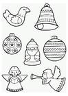 Coloring pages christmas decoration
