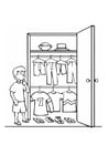Coloring pages closet