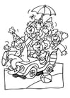 Coloring pages clowns