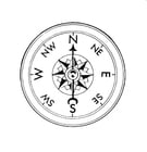 Coloring pages compass