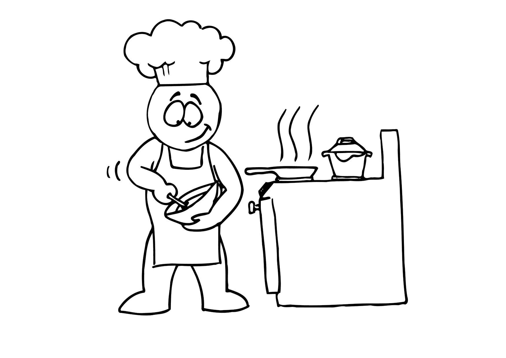 Coloring page cooking - img 11697.