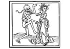Coloring pages dancing with death
